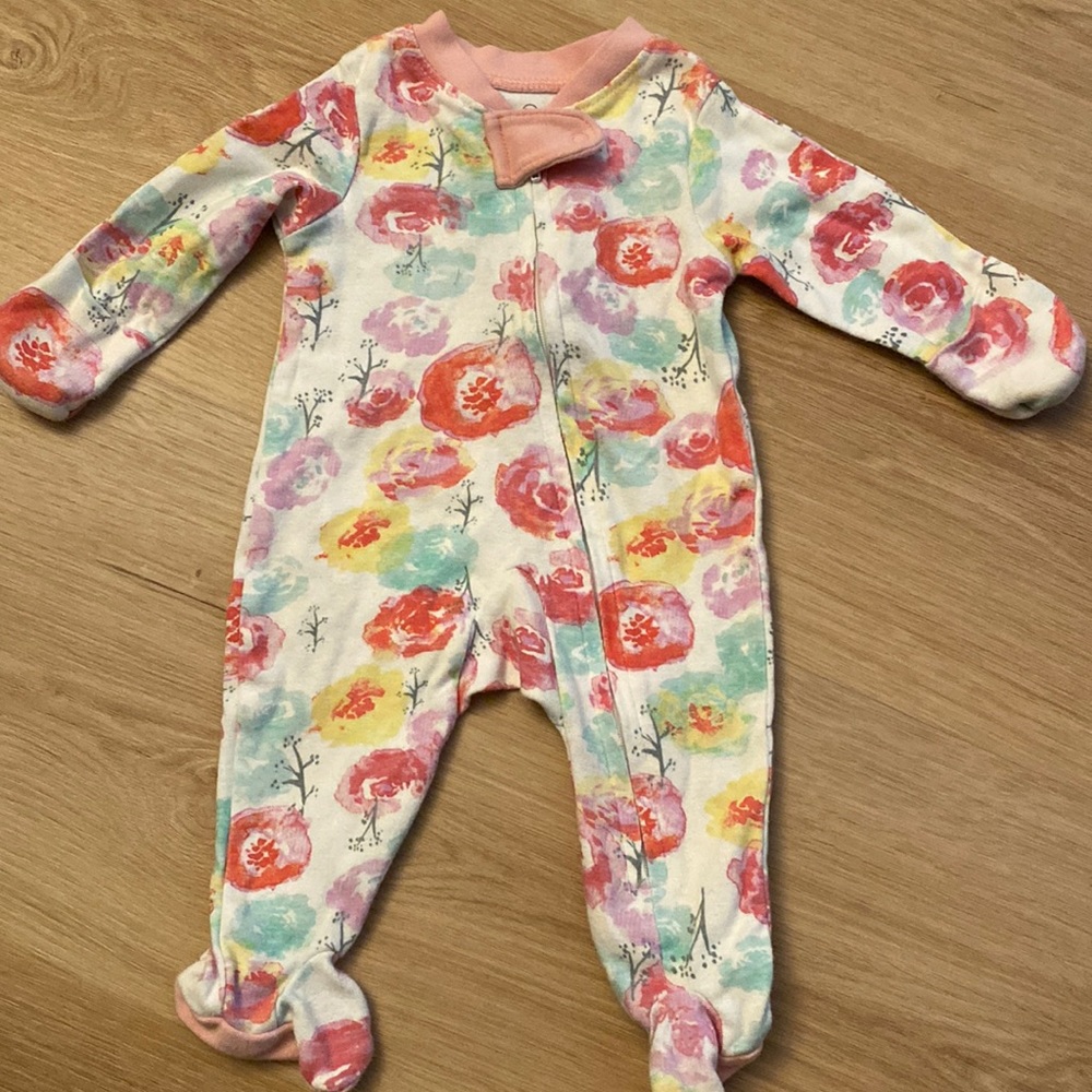 Honest brand Newborn Zippered Onesie